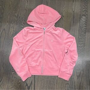 Juicy Couture Pink Fuzzy Zipup Hoodie